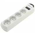 Сетевой фильтр Zis Pilot Mini 4 розетки (евро с заземлением), 10А/2.2кВа, автомат, 7 м (Pilot Mini 7M)