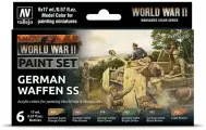 Набор акриловых красок Vallejo серии Model Color - WWII German Waffen SS 702073, 6 шт по 17 мл