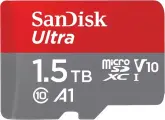 Карта памяти SanDisk Ultra microSDXC UHS-I 1.5TB up to 150MB/s Memory Card. Цвет: серо-красный