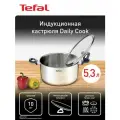 Кастрюля 5.3 л 24 см Tefal Daily Cook G7124645 с крышкой, из нержавеющей стали, с мерной шкалой, для всех типов плит, включая индукционные, гарантия на нержавеющую сталь 10 лет