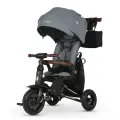 QPlay Nova Deluxe, детский трехколесный велосипед от 10 месяцев до 3-4 лет, цвет Stone Grey (Lux/Black)