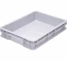 Ящик Тара п/э 400х300х75 мороз. цв. серый