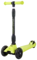 Детский самокат Tech Team TIGER PLUS , складной, светящиеся колёса, зелёный