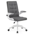 Кресло офисное Woodville Elga gray / white