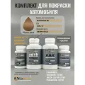 Комплект для покраски MITSUBISHI EK, код 6254, VY, SIERRA GOLD, базовая автомобильная краска 250 мл, лак 2K 250 мл с отвердителем, разбавитель 125 мл, FixPaint Pro