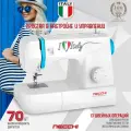 Швейная машина Necchi 4117, 13 операций, петля полуавтомат, вертикальный челнок