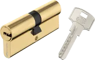 Цилиндр Standers TTAL1-4040GD, 40x40 мм, ключ/ключ, цвет латунь