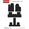 Коврики в салон ЭВА Allmone для Aito M7 1 (Гибрид) 2022 - Н. В. задний цельный, черные, 4шт. / Айто