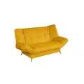 Диван кровать раскладной двухместный Финка Клик-Кляк (дизайн Cavalo 07 жёлтый)