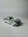 Модель автомобиля Мерседес 300 SL ретро-коллекционная металлическая игрушка масштаб 1:24 серебристый