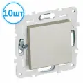 Механизм выключателя IEK SKANDY 1-клавишный 10А шампань SK-V01Sh SK-V10-0-10-K37 (комплект из 10шт.)