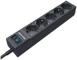 Сетевой фильтр Zis Pilot SG 5 розеток (GP с заземлением), 15А/3.3кВа, автомат, 3 м (графит)