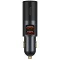 Автомобильное зарядное устройство Baseus Share Together Fast Charge 2хUSB 120W, (CCBT-D0G) темно-серое