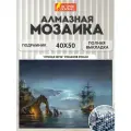 Алмазная мозаика на подрамнике 40x50 см, картина стразами Лунная ночь, набор для рукоделия и творчества для детей и взрослых, Остров Сокровищ, 663872