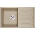 Врезная кухонная мойка 79х50см, Granula 8002, матовое песок