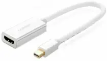 Конвертер UGREEN MD112 (10460) Mini DP to HDMI Female Converter 1080P. Цвет: белый