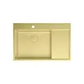Кухонная мойка Lemark Kezadra 780L 9938150 цвет Светлое золото Прямоугольная Встраиваемый сверху