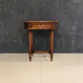 Стол приставной с ящиком DOMKORLEONE из красного дерева (mahogany wood), цвет орех NAA (светло-коричневый)