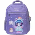 Рюкзак Hatber LIGHT, Девочка-кошка,38х29х14,5, свет,2отд,3к,77932, NRK-15123