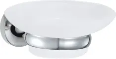 Мыльница Milardo Magellan MAGSMG0M42 настенная, стеклянная, круглая, хром