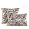 Наволочки трикотажные на молнии 2 шт. леопард (хлопок), Размер наволочек 70 x 70