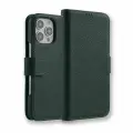Кожаный чехол книжка Melkco Wallet Book Type для iPhone 16 Pro Max, темно-зеленый
