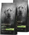 Корм сухой Premier Low Grain Dog Adult Maxi Lamb & Turkey низкозерновой для собак крупных пород, ягненок индейка, 3 х 2 шт