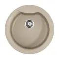 Кухонная мойка OMOIKIRI Yasugata 48R-SA, искусственный гранит/круглая/бежевый
