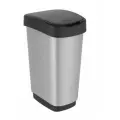Мусорное ведро с откидной крышкой для кухни, ванной, туалета, для офиса Rotho Twist 25 литров