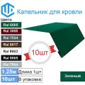 Капельник для кровли - карнизная планка Ral 6005 (10шт) 1.25м