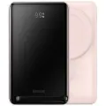 Внешний аккумулятор Baseus Magnetic Bracket Wireless Fast Charge,10000mAh, 20W, c кабелем Type-C to Type-C 60W 50cm, Розовый