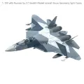 Коллекционная модель Су-57 металлическая 1:100 расцветка камуфляж