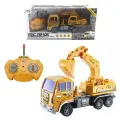 Экскаватор р/у RC Truck King 23 см (свет) желтый, QH22-5