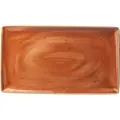 Блюдо прямоуг. «Крафт», фарфор, H=18, L=330, B=190мм, терракот (Steelite)
