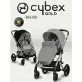 Коляска прогулочная Cybex Balios S LUX NEW 2025 Stone Grey с накидкой для ног и дождевиком