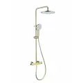 Душевая стойка La'Casa с термостатическим картриджем в глянцевом золоте