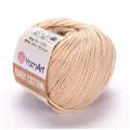 Пряжа для вязания YarnArt Baby Cotton (Бэби Коттон) - 10 мотков 404 бежевый, для детских вещей и амигуруми, 50% хлопок, 50% акрил, 165 м/50 г