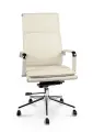 Кресло офисное NORDEN Харман, экокожа, хром, слоновая кость, максимальная нагрузка 120 кг