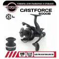 Катушка рыболовная с байтранером MIFINE CASTFORCE 6000B, 5+1 подшипник, для рыбалки, карповая, фидерная, шпуля алюминиевая