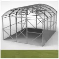 Теплица павильон 3x6х2,43 каркас оцинкованная, краб (шаг 1м)