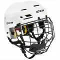 Шлем игрока хоккейный защитный с маской CCM HTC TACKS 210 SR WH, размер S (52.5-57 см), взрослый, белый