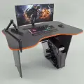 Игровой компьютерный стол FLY, Графит-оранжевый