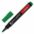 Маркер перманентный (нестираемый) Brauberg Contract (3мм, круглый наконечник, зеленый) 12шт. (150468)