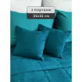 Декоративные подушки 35x35 см, 2 штуки, IRISHOME, изумрудные, гипоаллергенные, для сна и отдыха