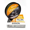 Плетеный шнур Gosen Answer Lightgame Salwater Game PE x8 150m #0.3 (8lb/3.8кг/0.090mm)