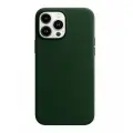 Чехол-накладка Leather Case MagSafe / Для iPhone 13 / Sequoia Green / Цветная анимация