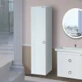 Шкаф-пенал для ванной Bellezza Вианна 4623802180013 30 см, белый, подвесной