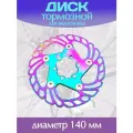 Тормозной диск 140 мм для велосипеда / Велосипедный ротор дискового тормоза