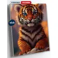 Алмазная мозаика 40х50 на подрамнике картина стразами алмазная вышивка тигр