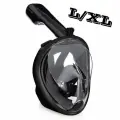Подводная маска для снорклинга EasyBreath L/XL, черная